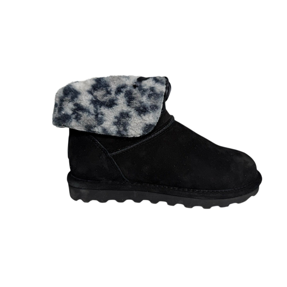 Bearpaw Jessa‎ Black With Gray Animal Print Women's Size 7 No Box